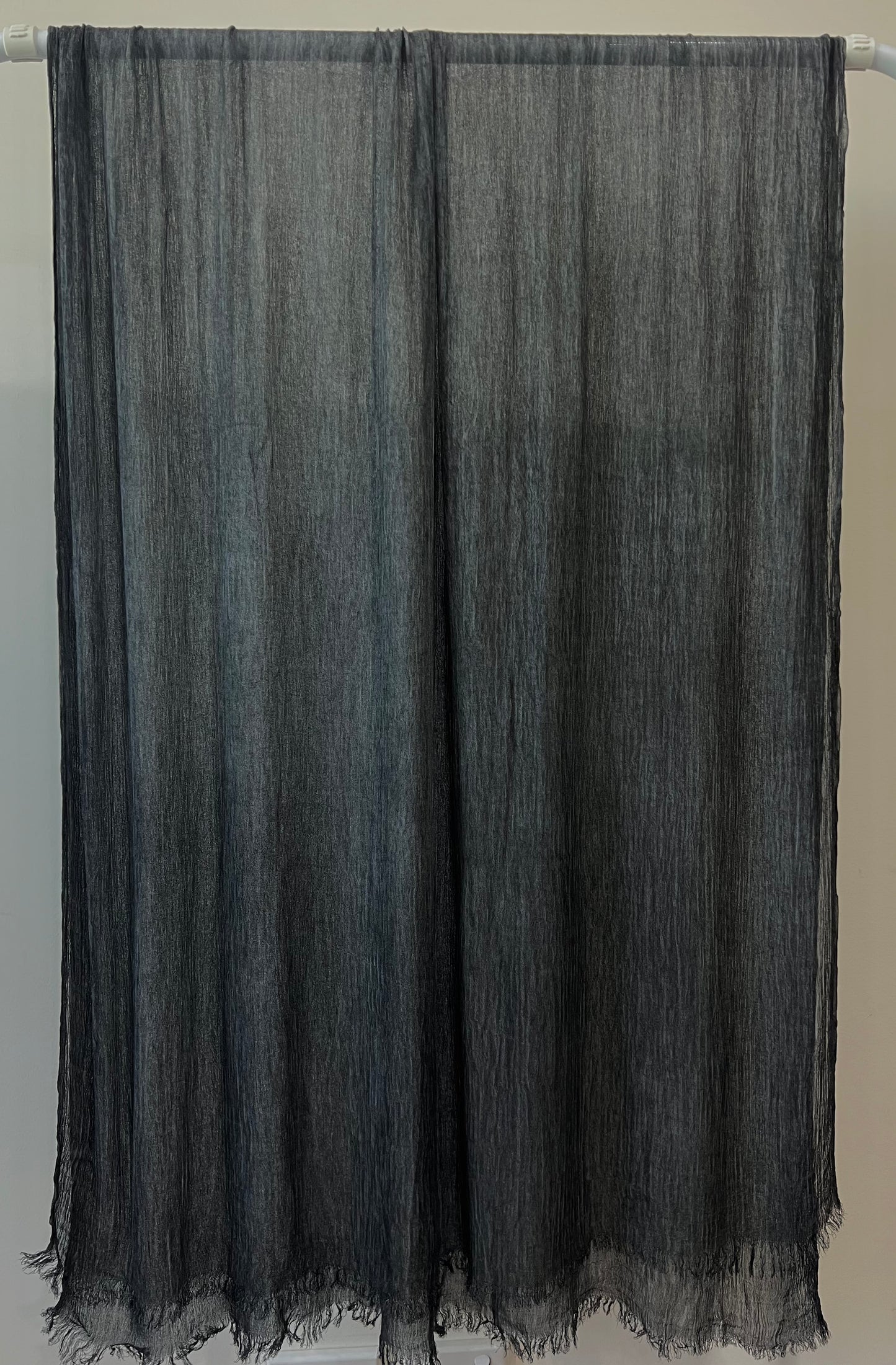 Charcoal Crinkle Rayon Hijab