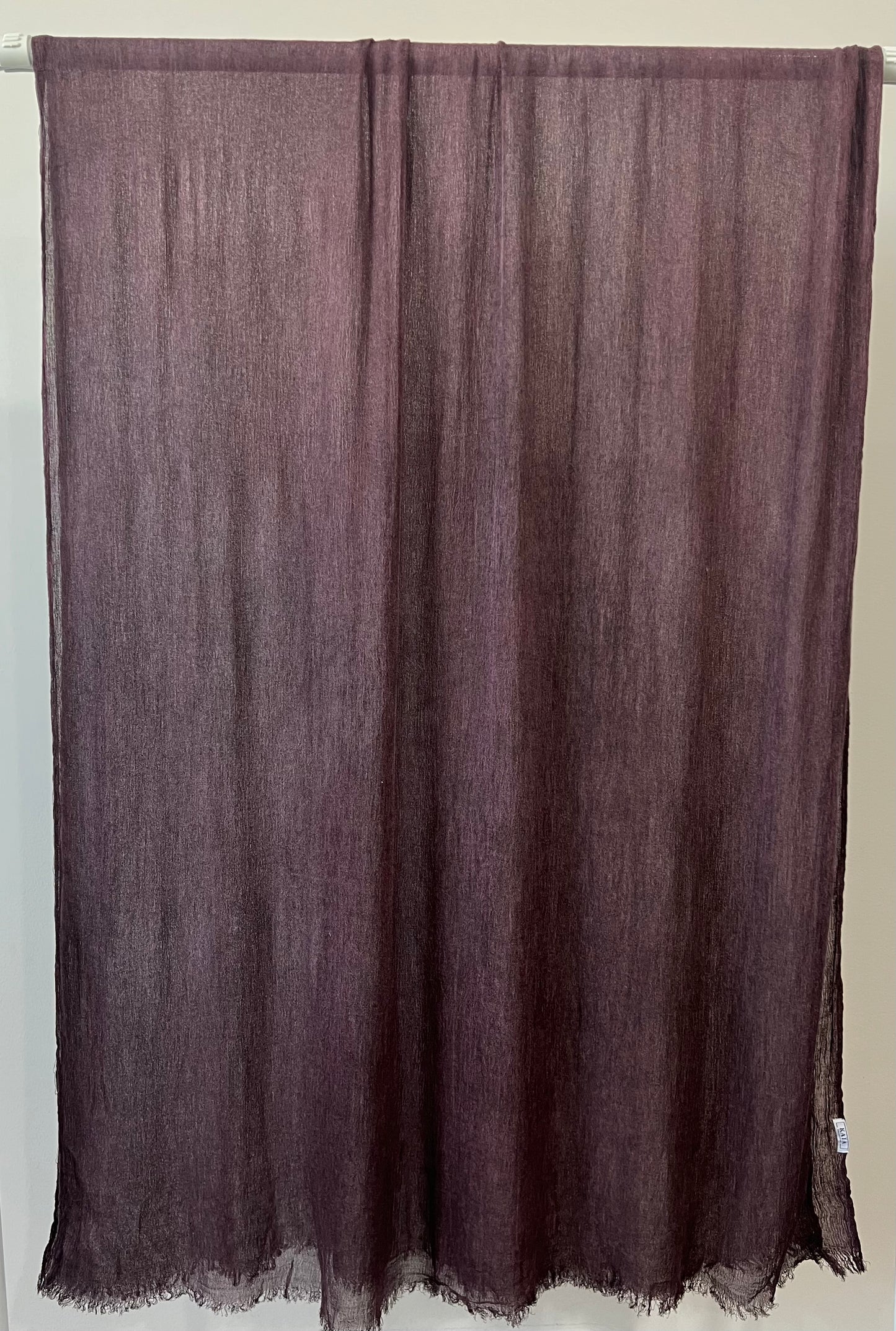 Deep Burgundy Crinkle Rayon Hijab
