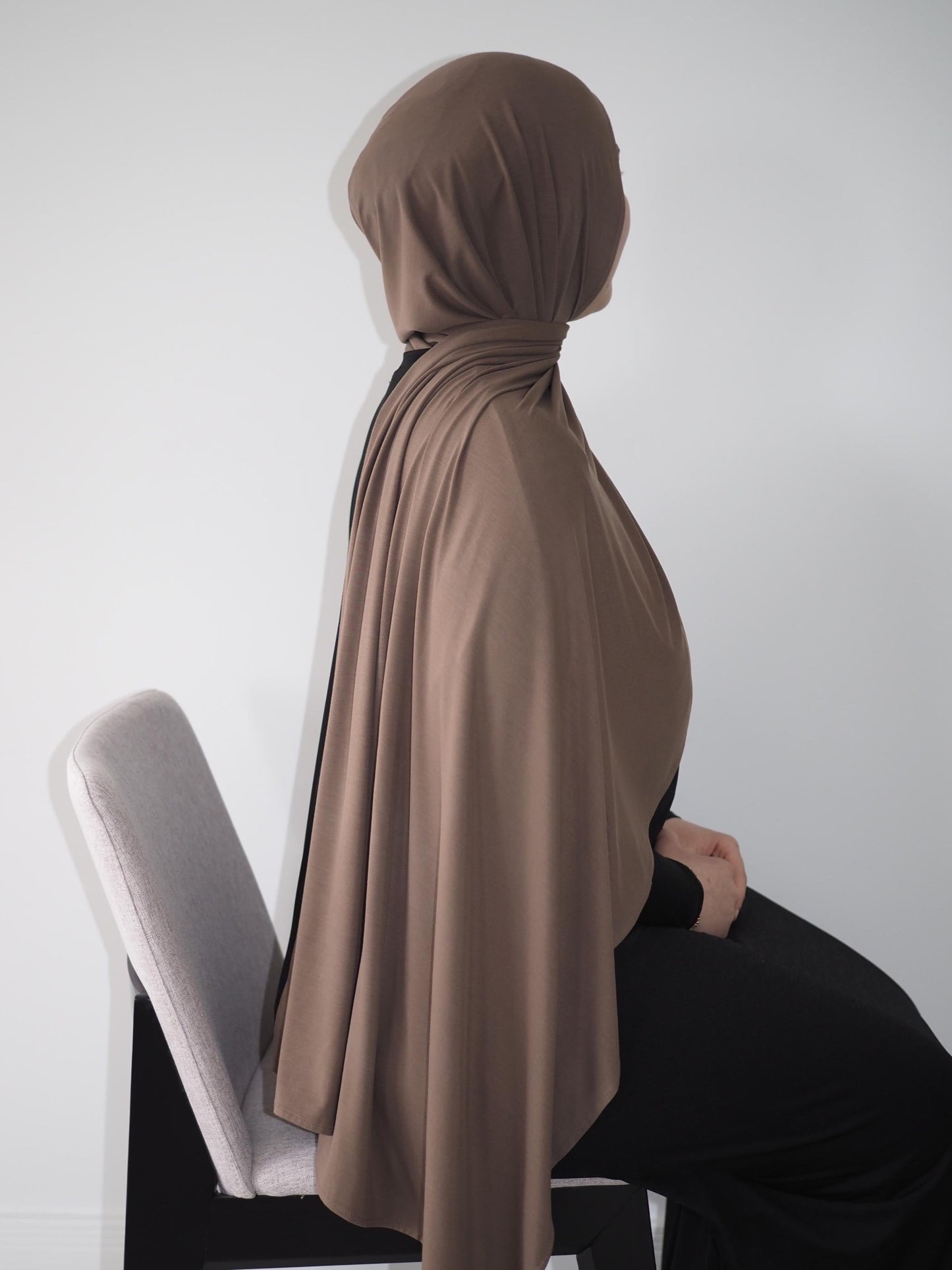 Brown Sugar Bamboo Jersey Hijab Set