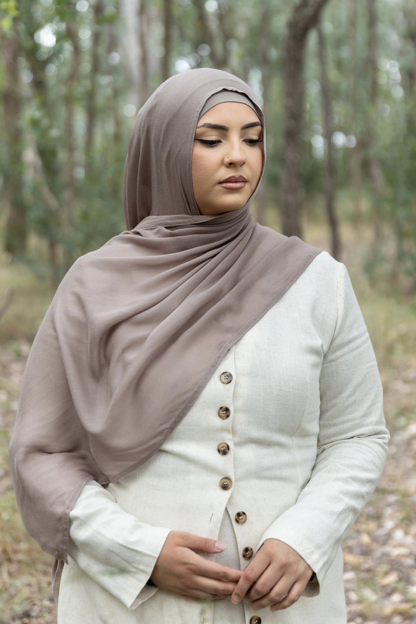 Perfect Greige Modal Hijab Set Kaia Kollection
