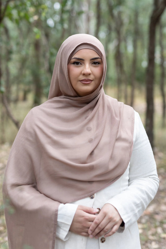 Brown Sugar Modal Hijab Set Kaia Kollection