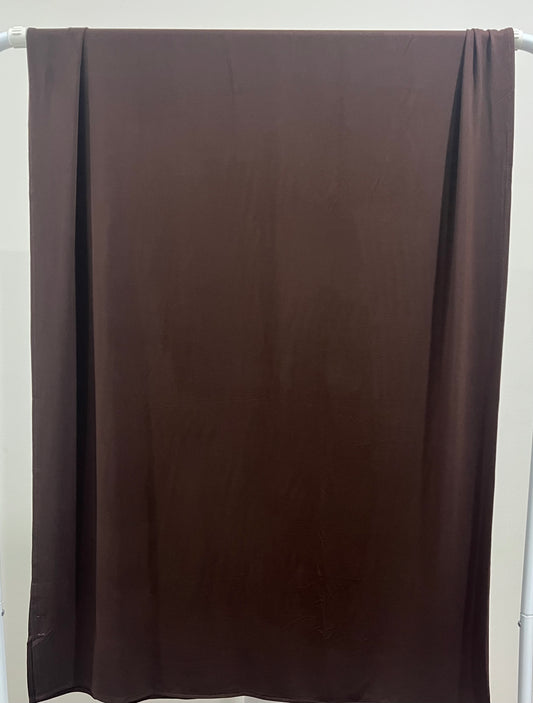 Chocolate Brown Bamboo Jersey Hijab Set