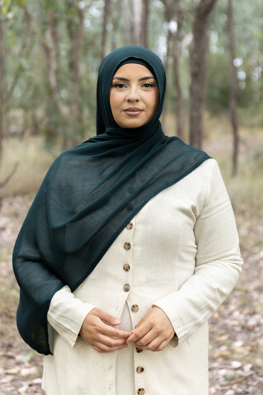 Elegant Emerald Modal Hijab Set Kaia Kollection