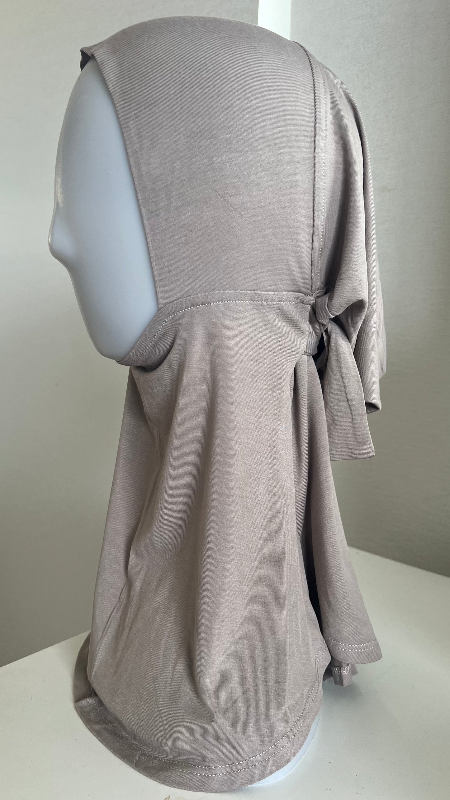 Perfect Greige Bamboo Jersey Ninja Cap