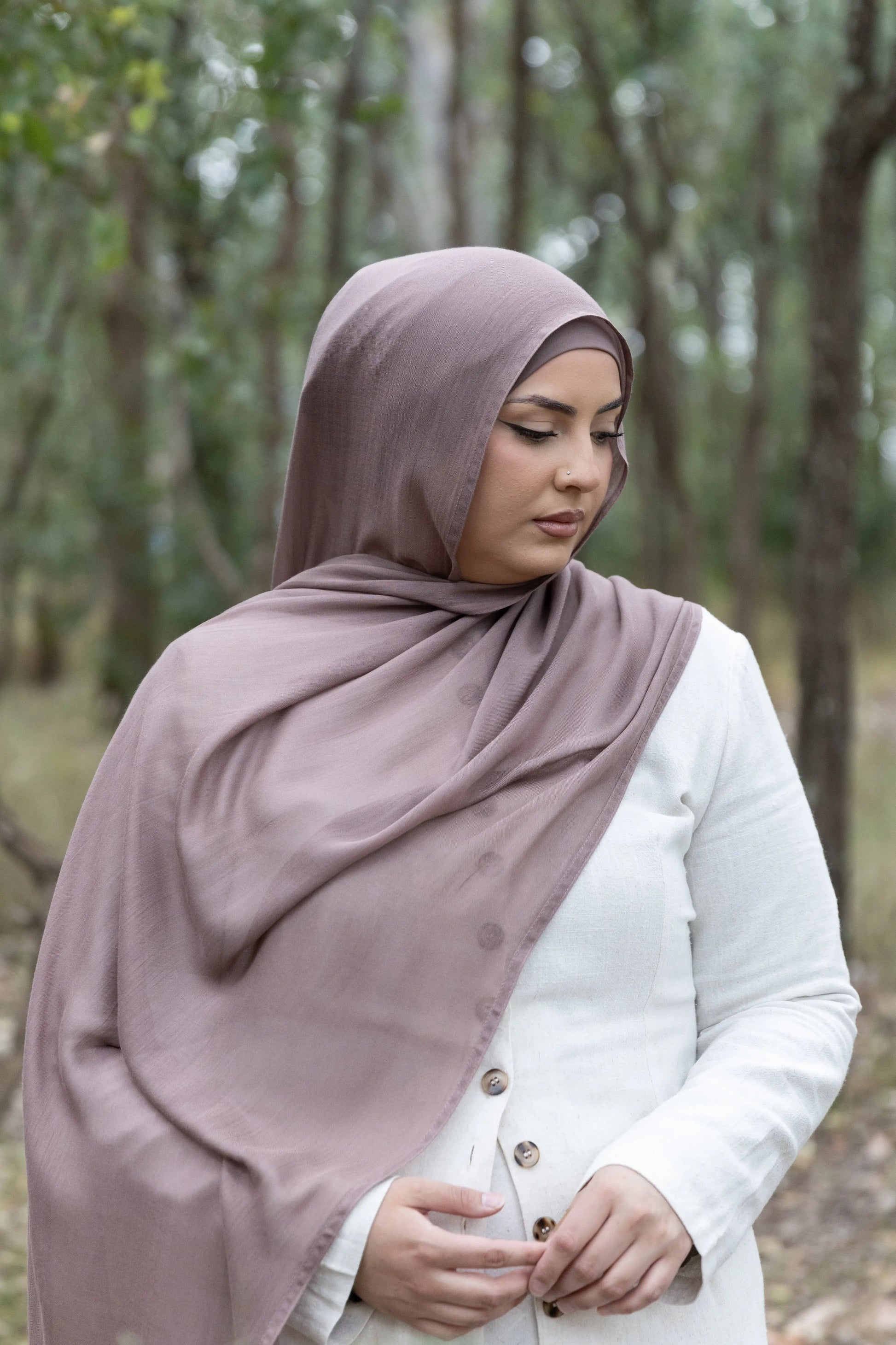 Rose Mauve Modal Hijab Set Kaia Kollection