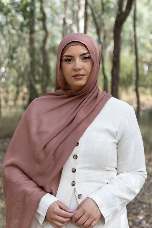 Rose Quartz Modal Hijab Set Kaia Kollection