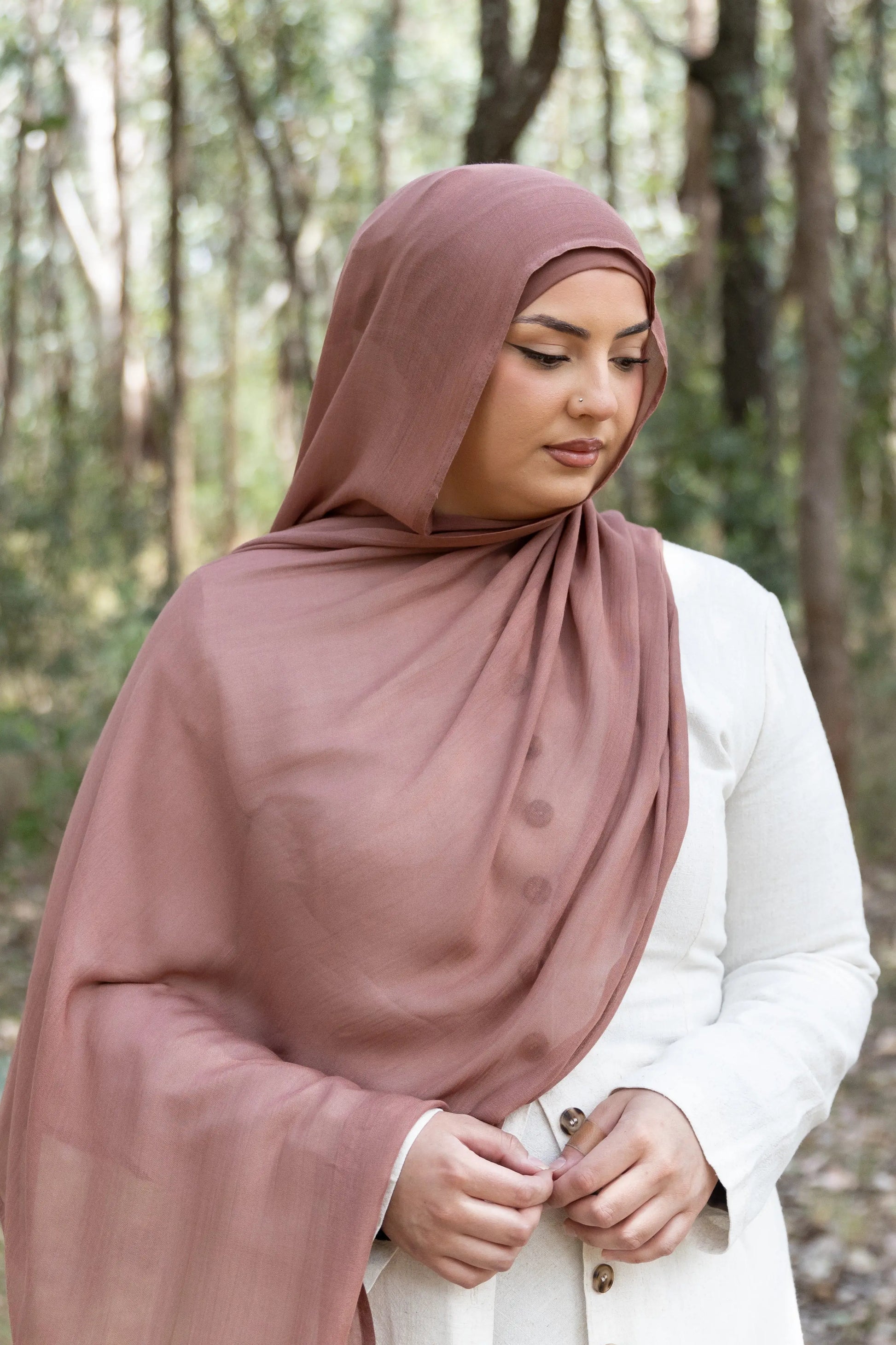 Rose Quartz Modal Hijab Set Kaia Kollection