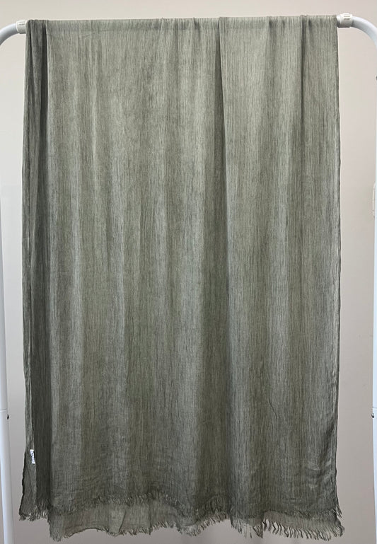 Sage Green Crinkle Rayon Hijab